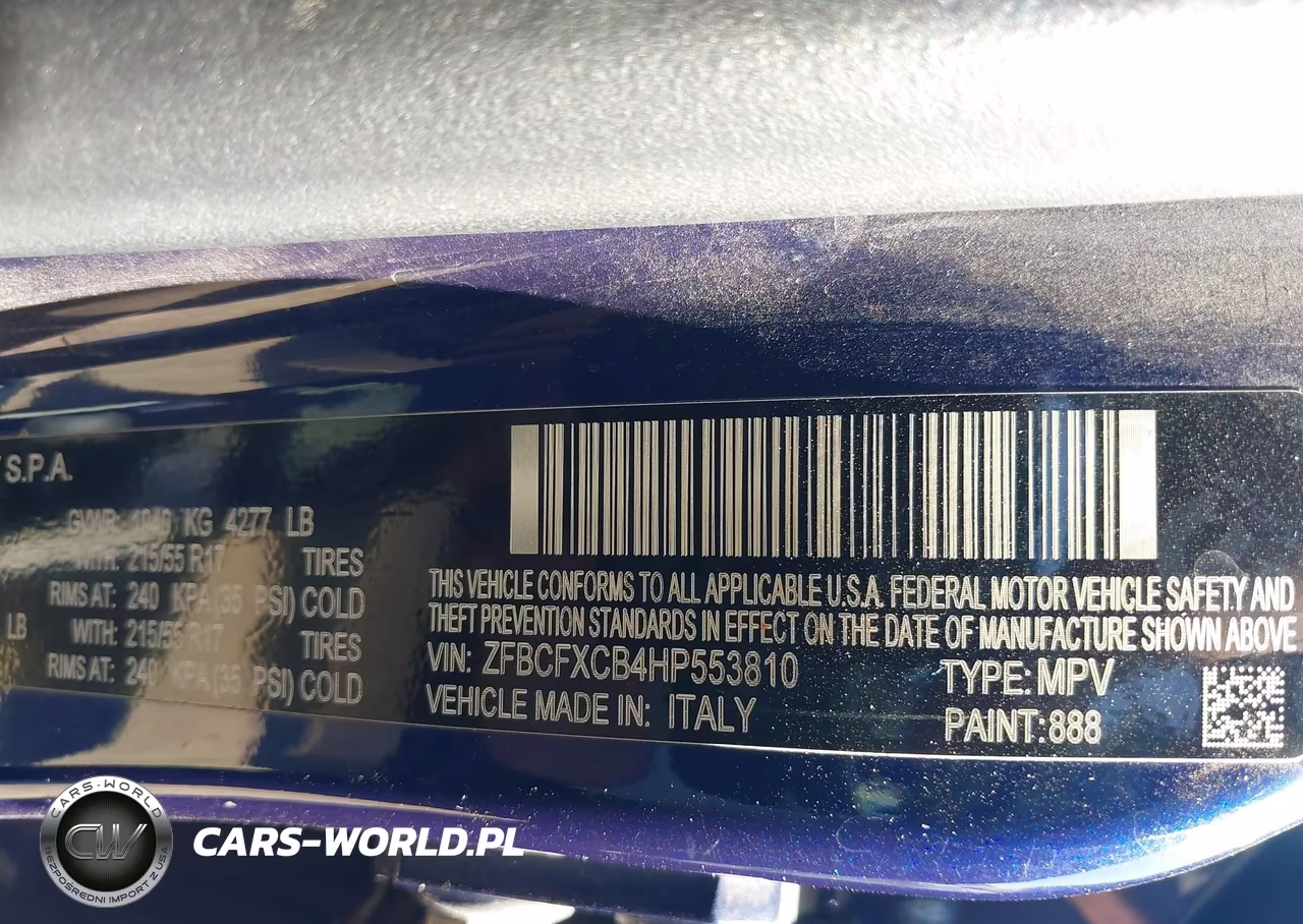 2017 Fiat 500X Trekking Fwd VIN:ZFBCFXCB4HP553810 - 9