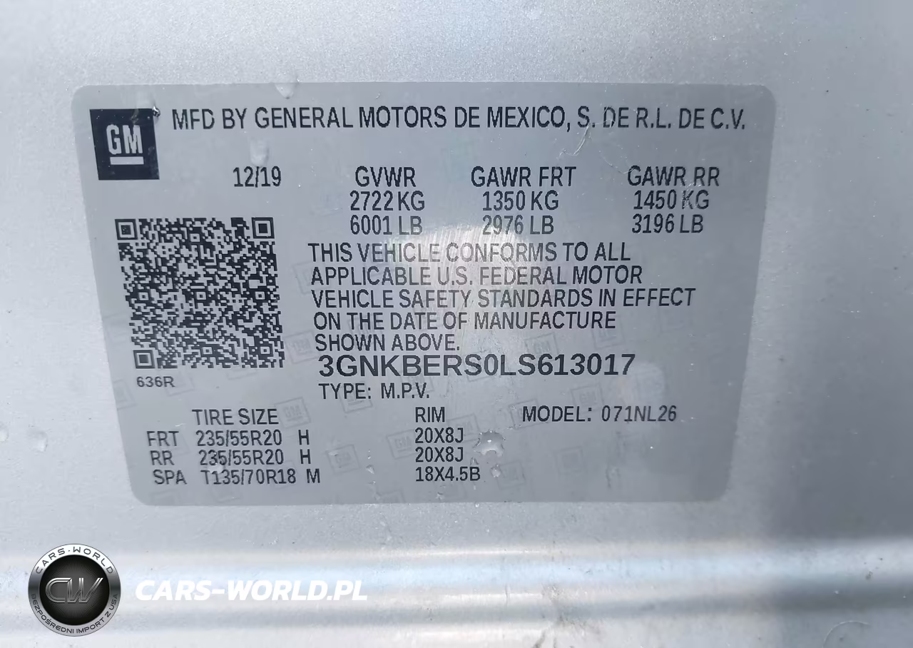 2020 Chevrolet Blazer Fwd Rs VIN:3GNKBERS0LS613017 - 9