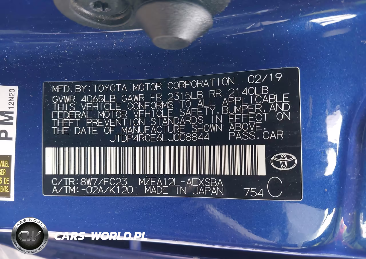 2020 Toyota Corolla Se VIN:JTDP4RCE6LJ008844 - 9