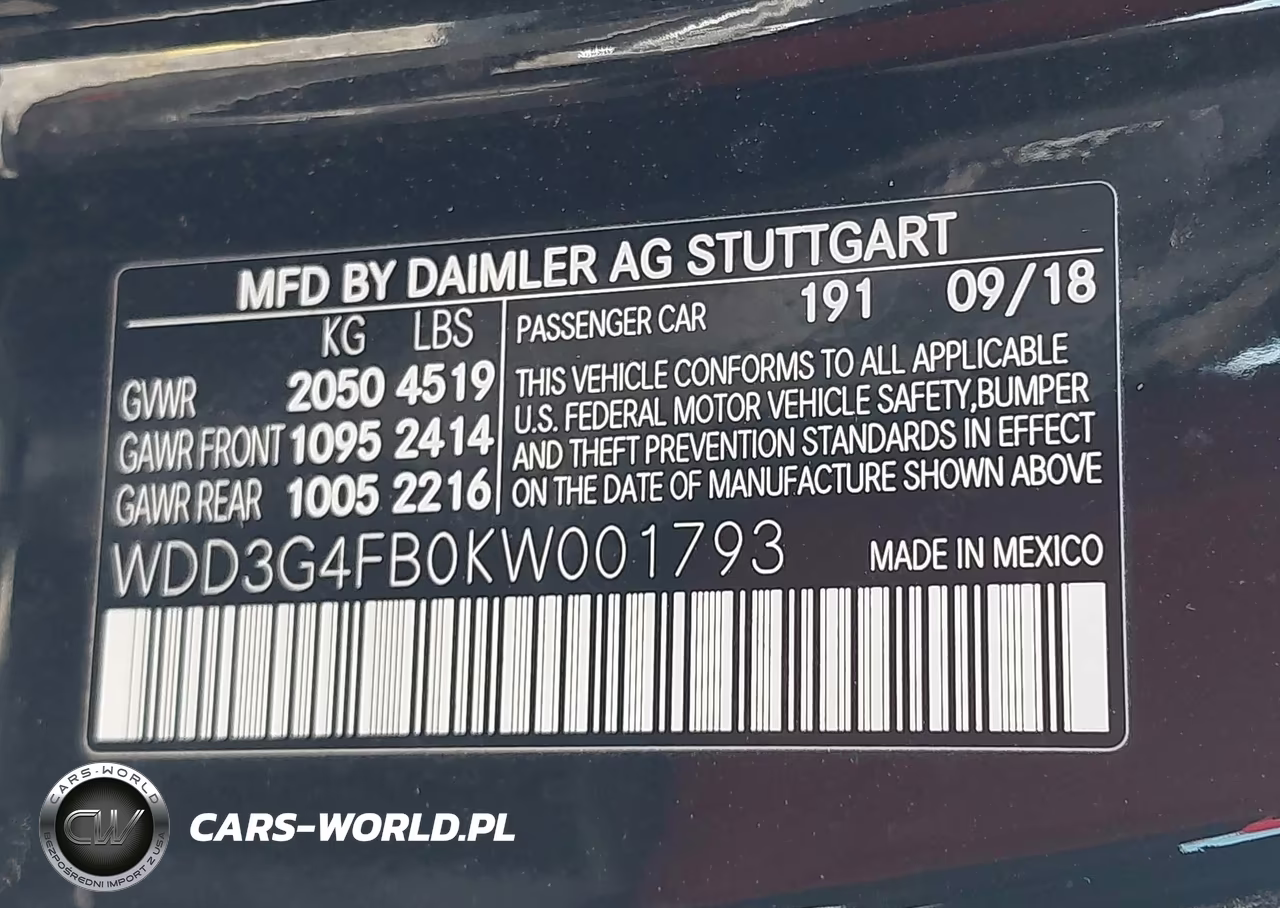 2019 Mercedes-Benz A 220 4Matic VIN:WDD3G4FB0KW001793 - 9