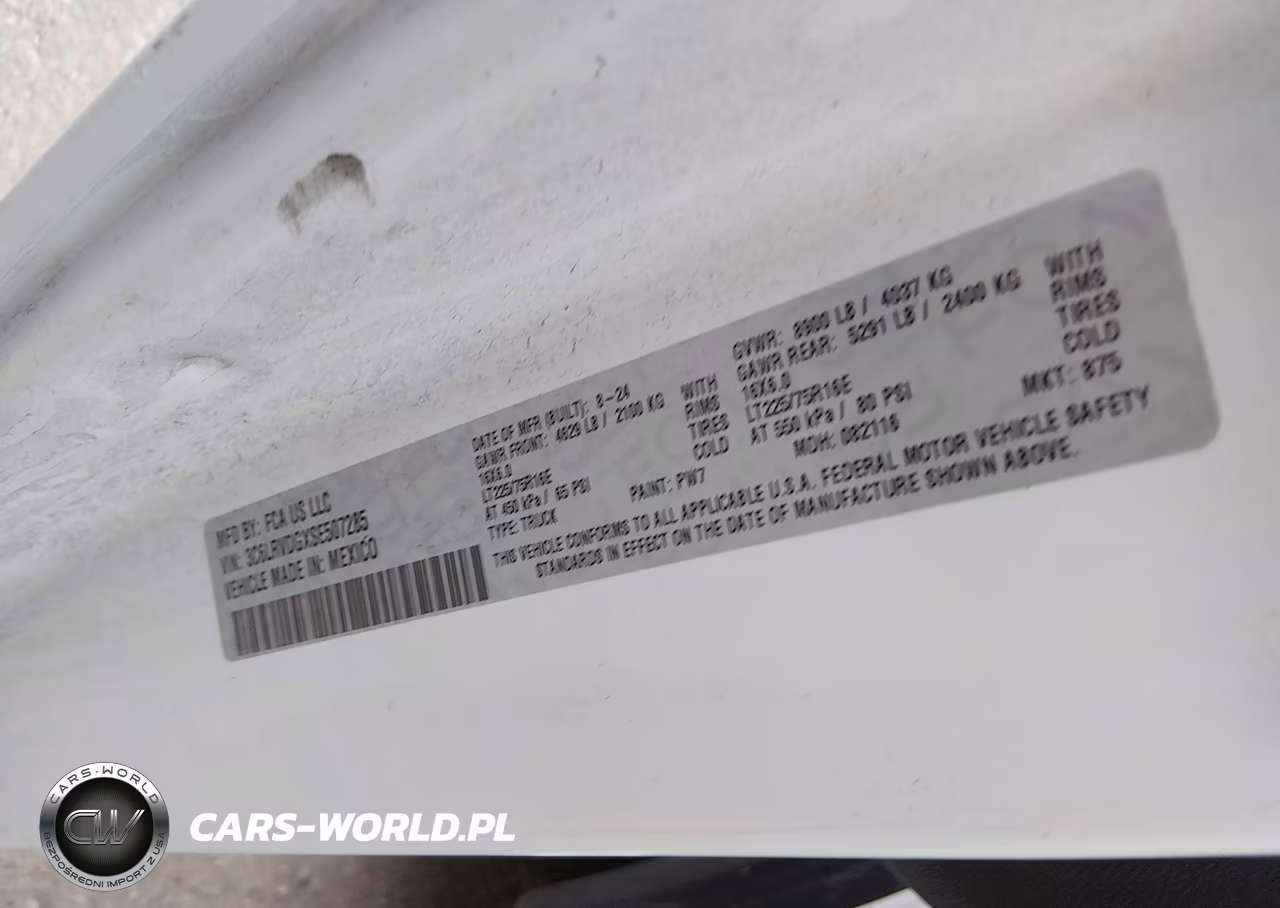 2025 Ram Promaster 2500 Tradesman High Roof 159 Wb W-Pass Seat VIN:3C6LRVDGXSE507285 - 9