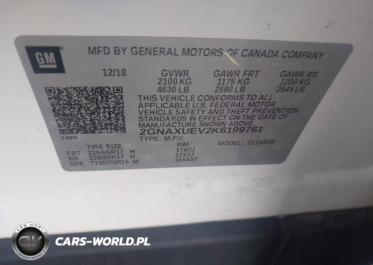 2019 Chevrolet Equinox Lt VIN:2GNAXUEV2K6199761 - 9