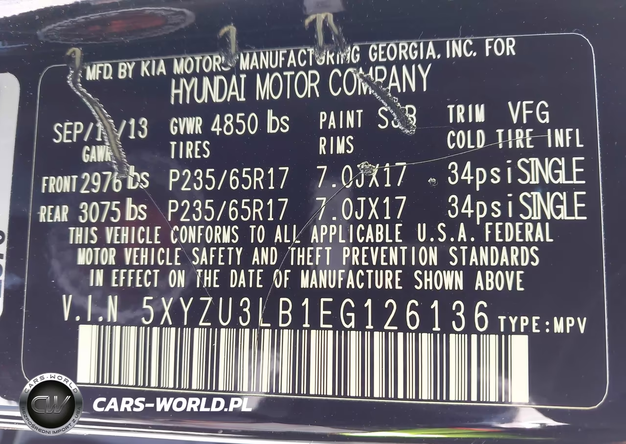 2014 Hyundai Santa Fe Sport 2.4L VIN:5XYZU3LB1EG126136 - 9