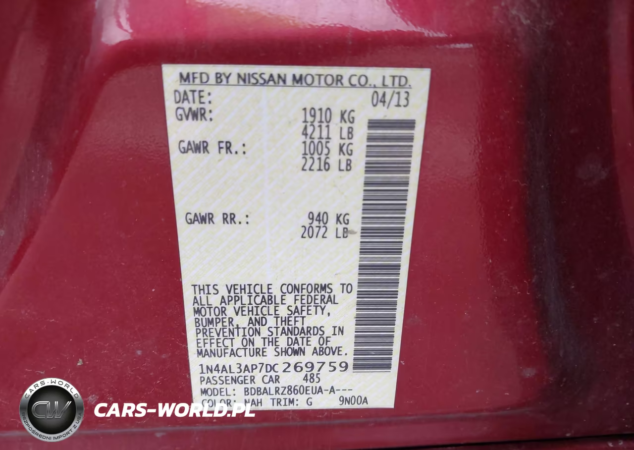 2013 Nissan Altima 2.5 S VIN:1N4AL3AP7DC269759 - 9