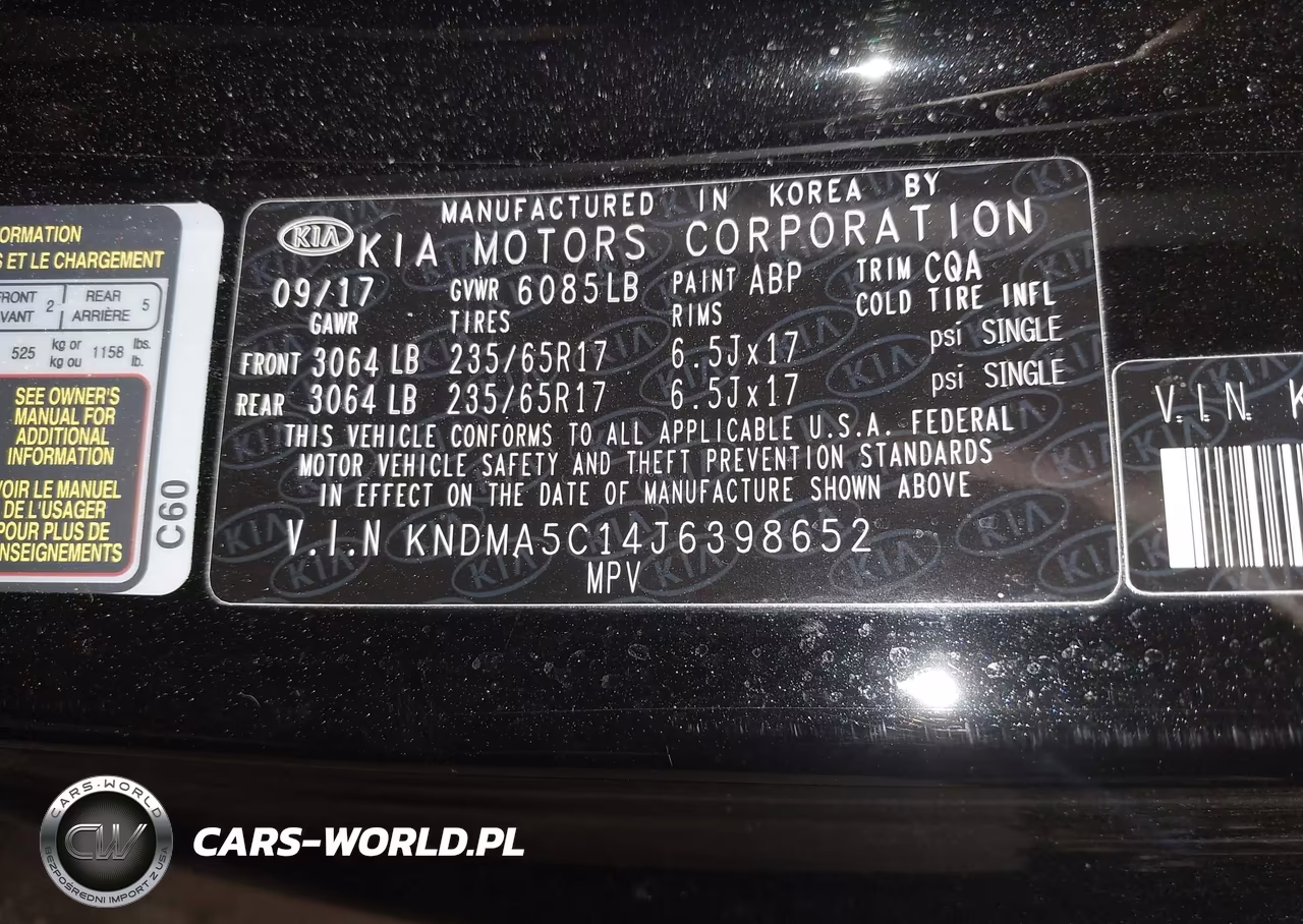 2018 Kia Sedona L VIN:KNDMA5C14J6398652 - 9