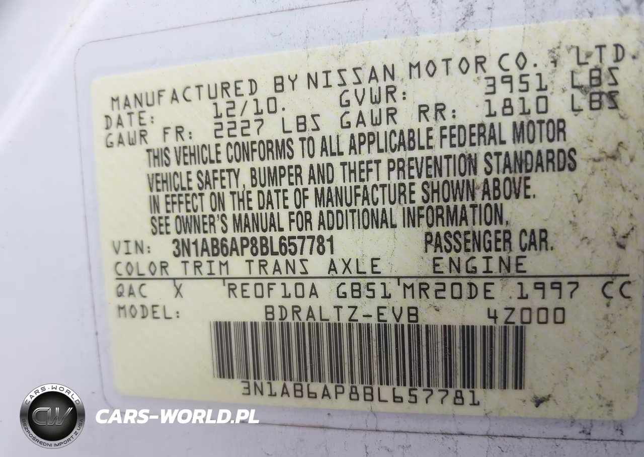 2011 Nissan Sentra 2.0Sr VIN:3N1AB6AP8BL657781 - 9