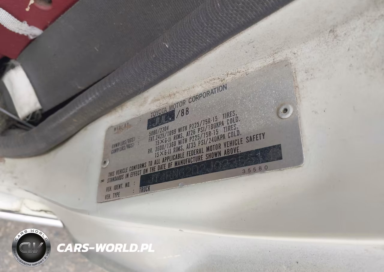 1988 Toyota 4Runner Rn60 VIN:JT4RN62D2J0235514 - 9