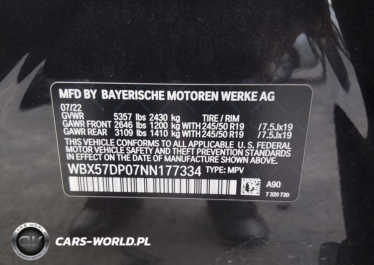 2022 BMW X3 xDrive30I VIN:WBX57DP07NN177334 - 9