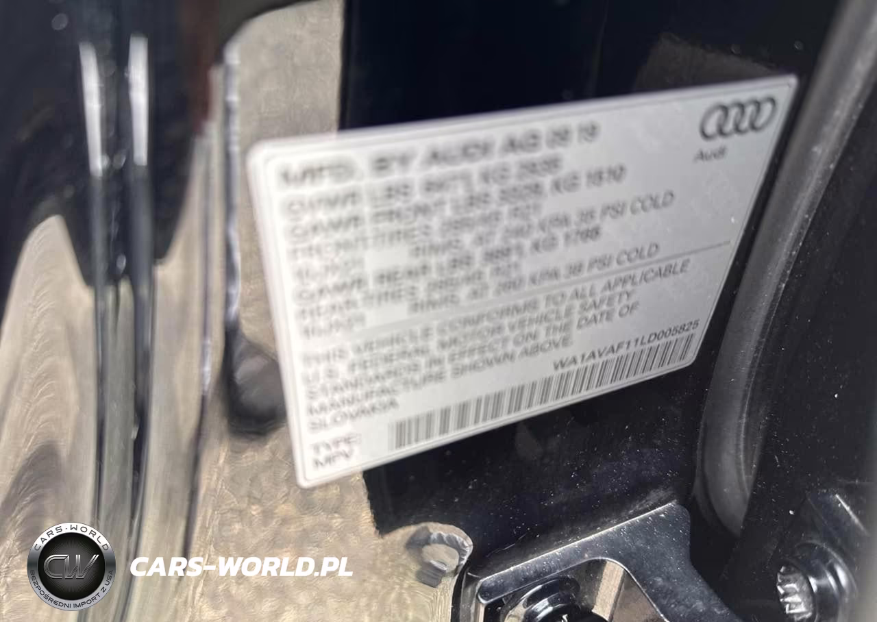 2020 Audi Q8 Premium 55 Tfsi Quattro Tiptronic VIN:WA1AVAF11LD005825 - 9
