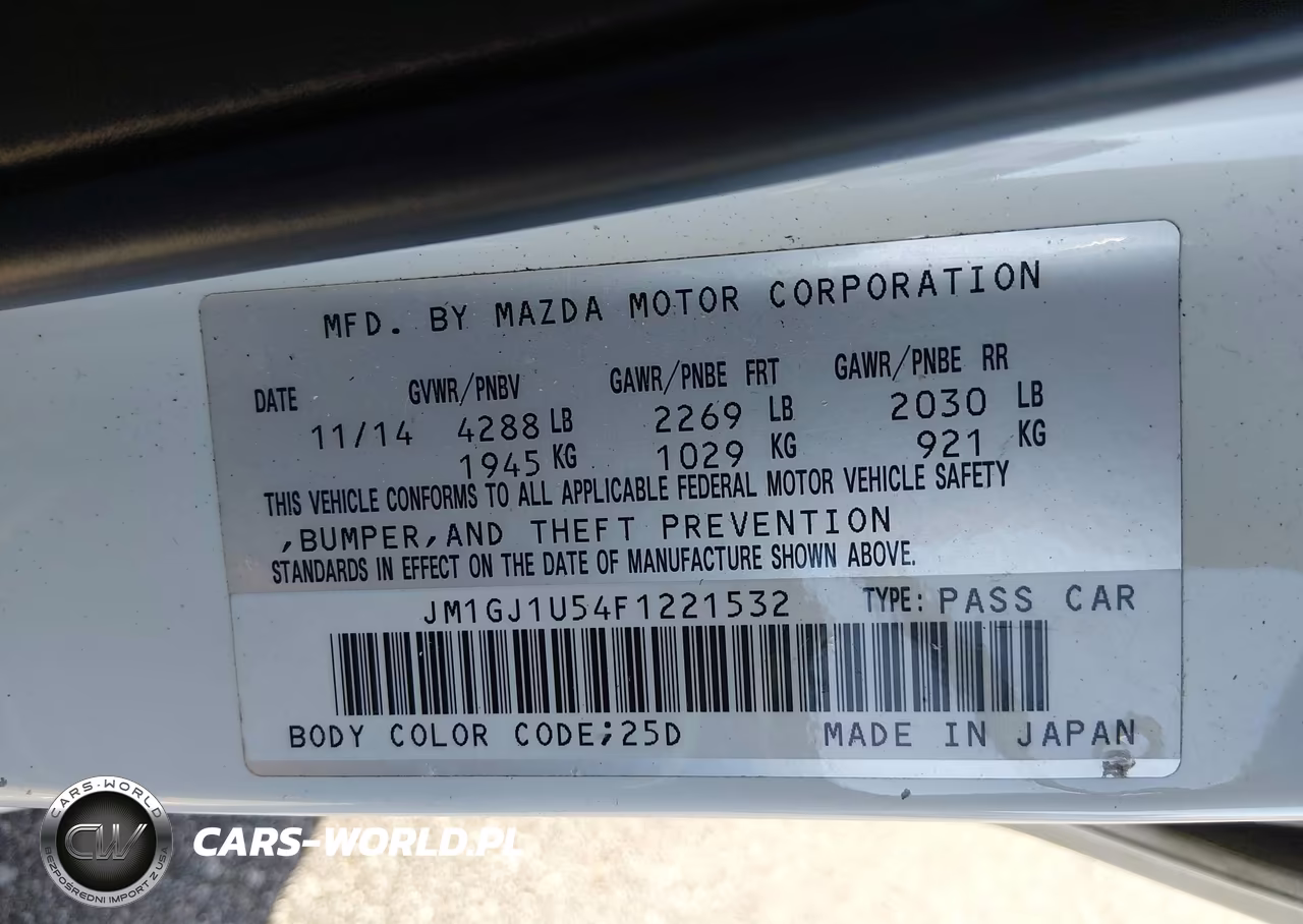 2015 Mazda Mazda6 I Sport VIN:JM1GJ1U54F1221532 - 9