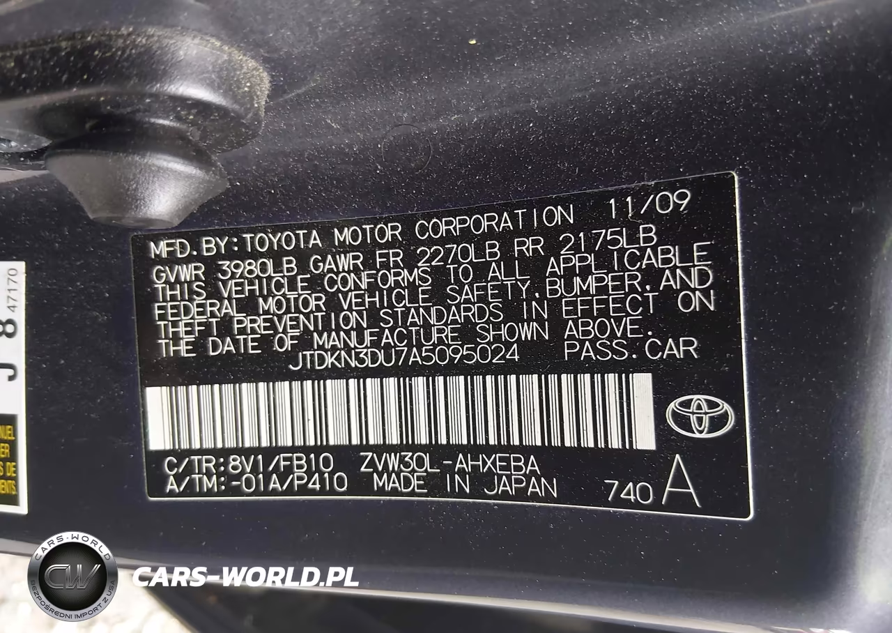 2010 Toyota Prius Iii VIN:JTDKN3DU7A5095024 - 9
