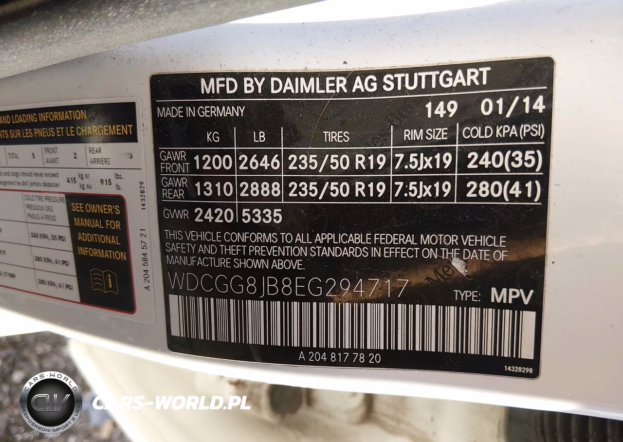 2014 Mercedes-Benz Glk 350 4Matic VIN:WDCGG8JB8EG294717 - 9