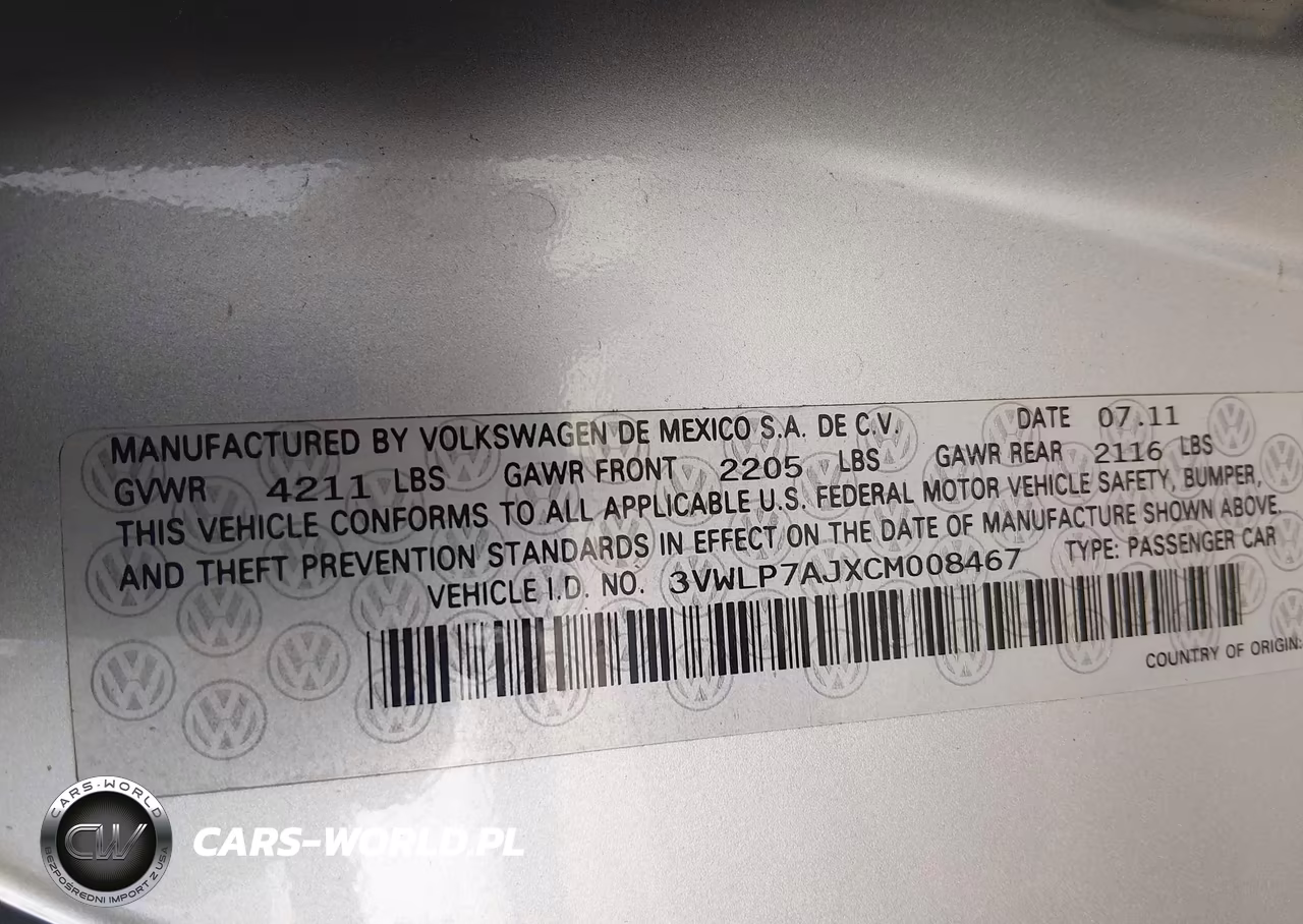 2012 Volkswagen Jetta 2.5L Sel VIN:3VWLP7AJXCM008467 - 9