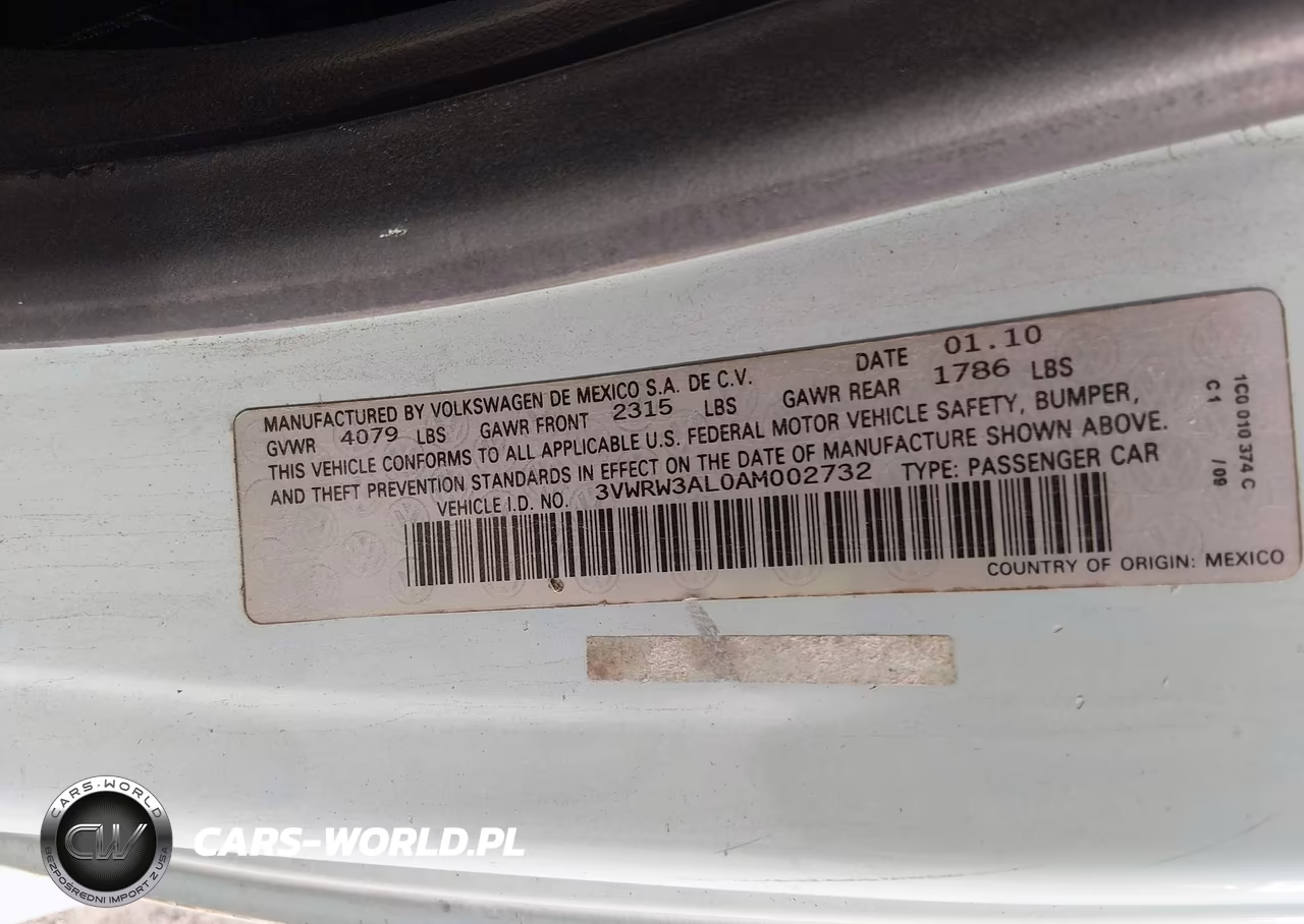2010 Volkswagen New Beetle 2.5L Final Edition VIN:3VWRW3AL0AM002732 - 9