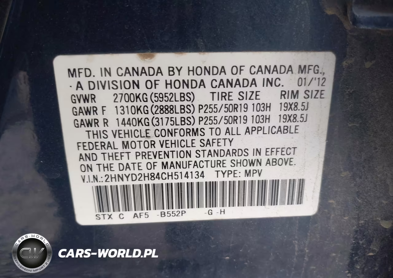 2012 Acura Mdx Advance Package VIN:2HNYD2H84CH514134 - 9