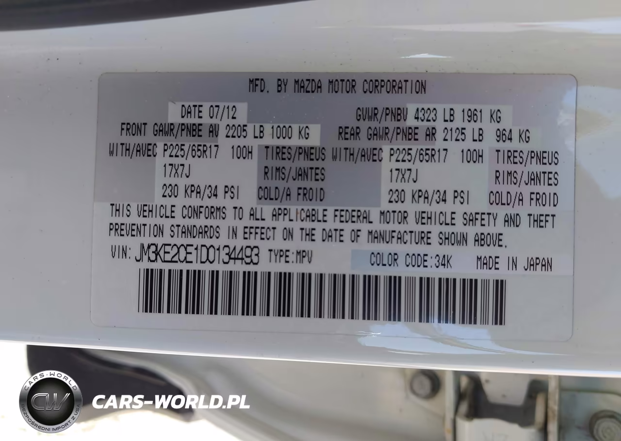 2013 Mazda Cx-5 Touring VIN:JM3KE2CE1D0134493 - 9