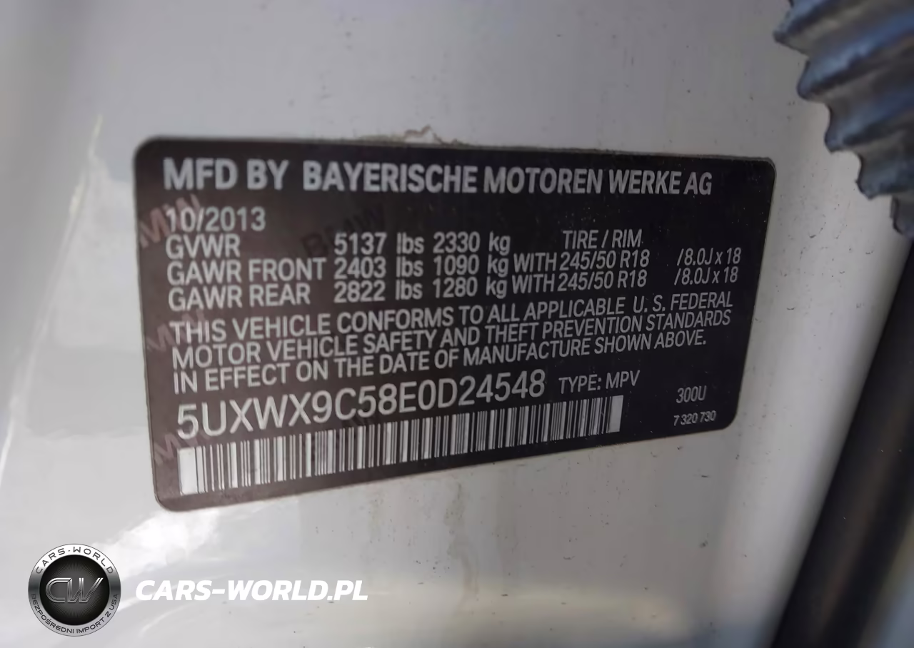 2014 BMW X3 xDrive28I VIN:5UXWX9C58E0D24548 - 9