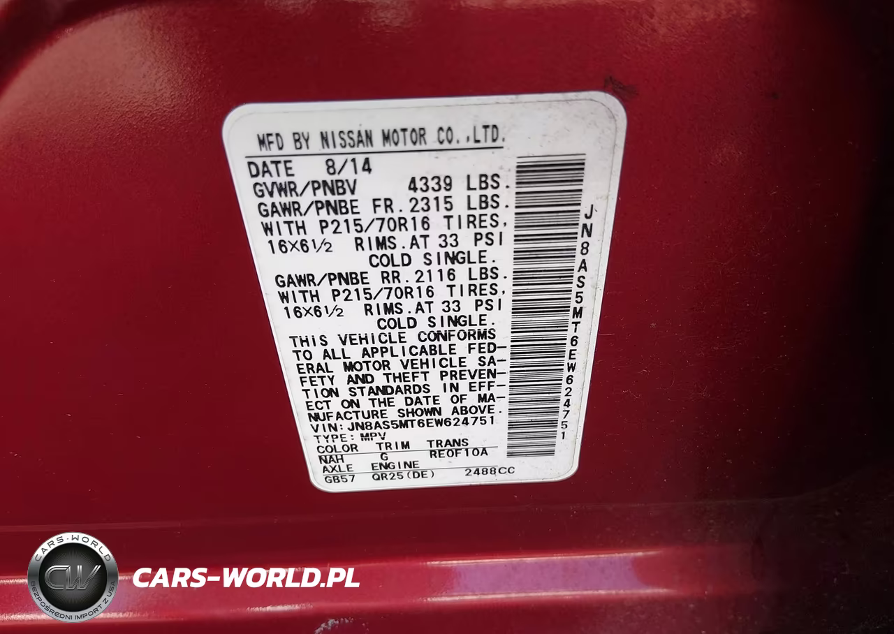 2014 Nissan Rogue Select S VIN:JN8AS5MT6EW624751 - 9