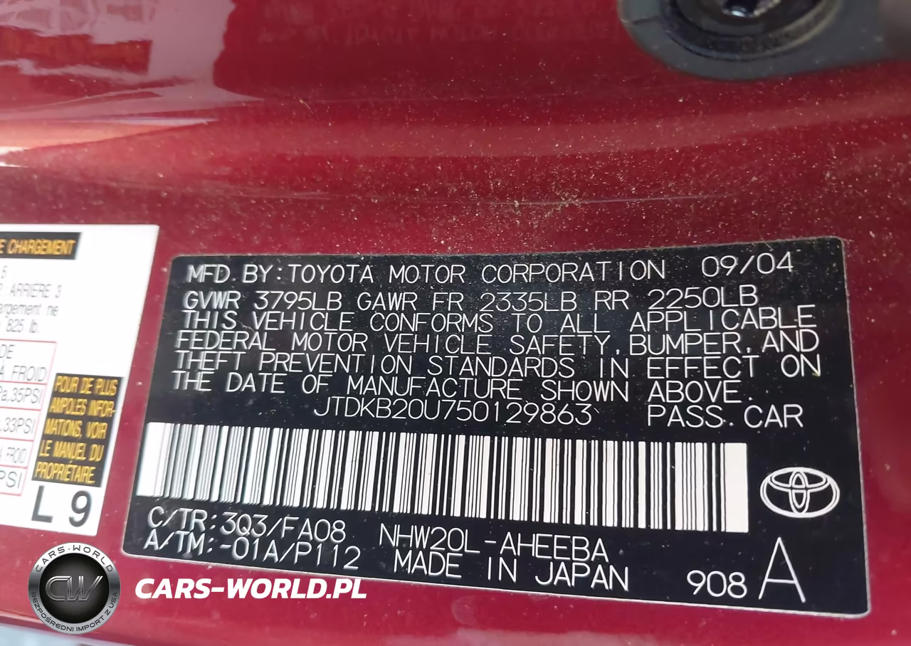 2005 Toyota Prius VIN:JTDKB20U750129863 - 9