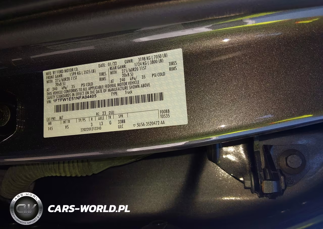 2022 Ford F-150 Lariat VIN:1FTFW1E51NFA04405 - 9