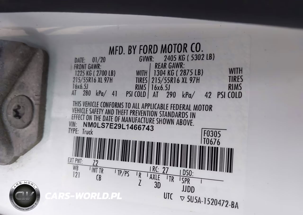 2020 Ford Transit Connect Xl VIN:NM0LS7E29L1466743 - 9
