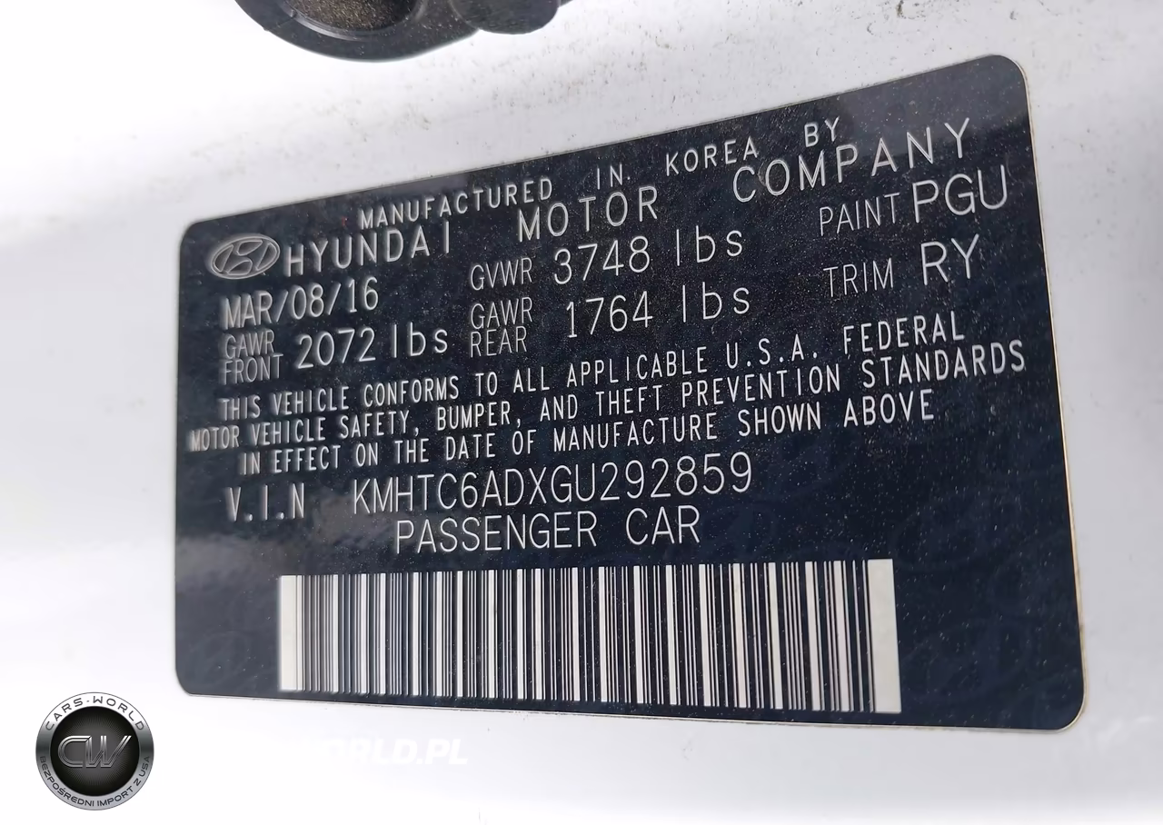 2016 Hyundai Veloster VIN:KMHTC6ADXGU292859 - 9