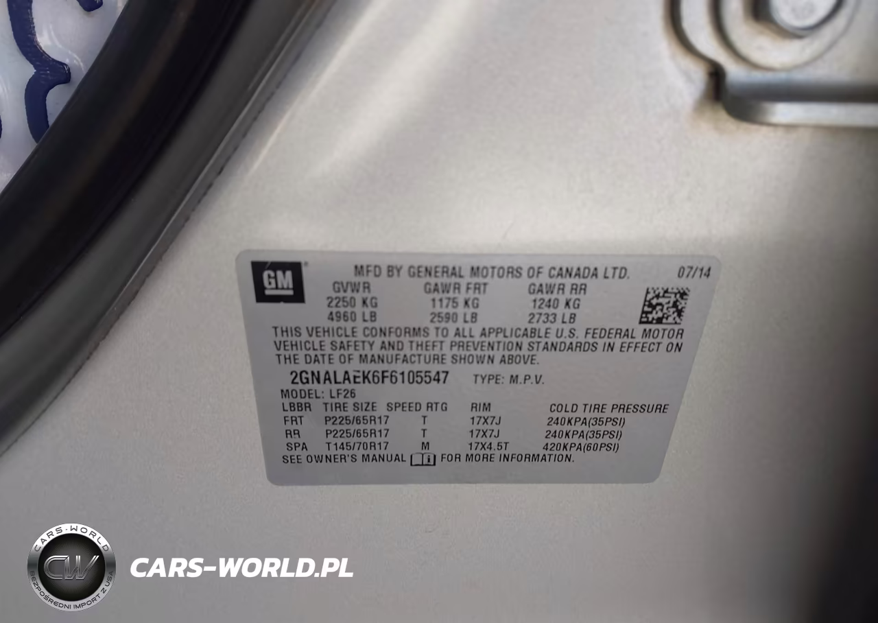 2015 Chevrolet Equinox Ls VIN:2GNALAEK6F6105547 - 9