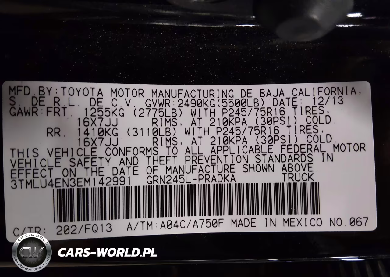 2014 Toyota Tacoma Base V6 VIN:3TMLU4EN3EM142991 - 9