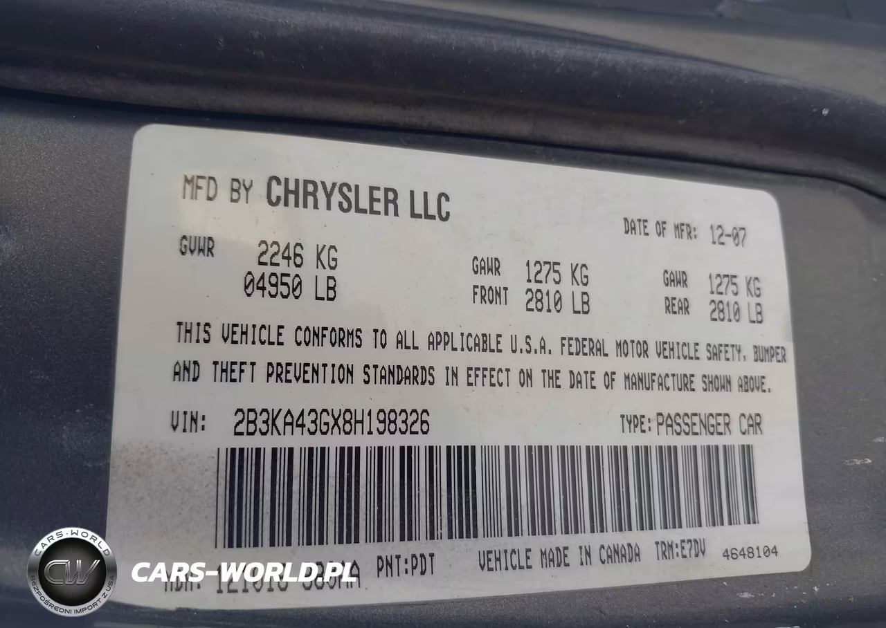 2008 Dodge Charger VIN:2B3KA43GX8H198326 - 9