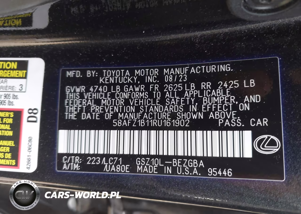 2024 Lexus Es 350 Ultra Luxury VIN:58AFZ1B11RU161902 - 9