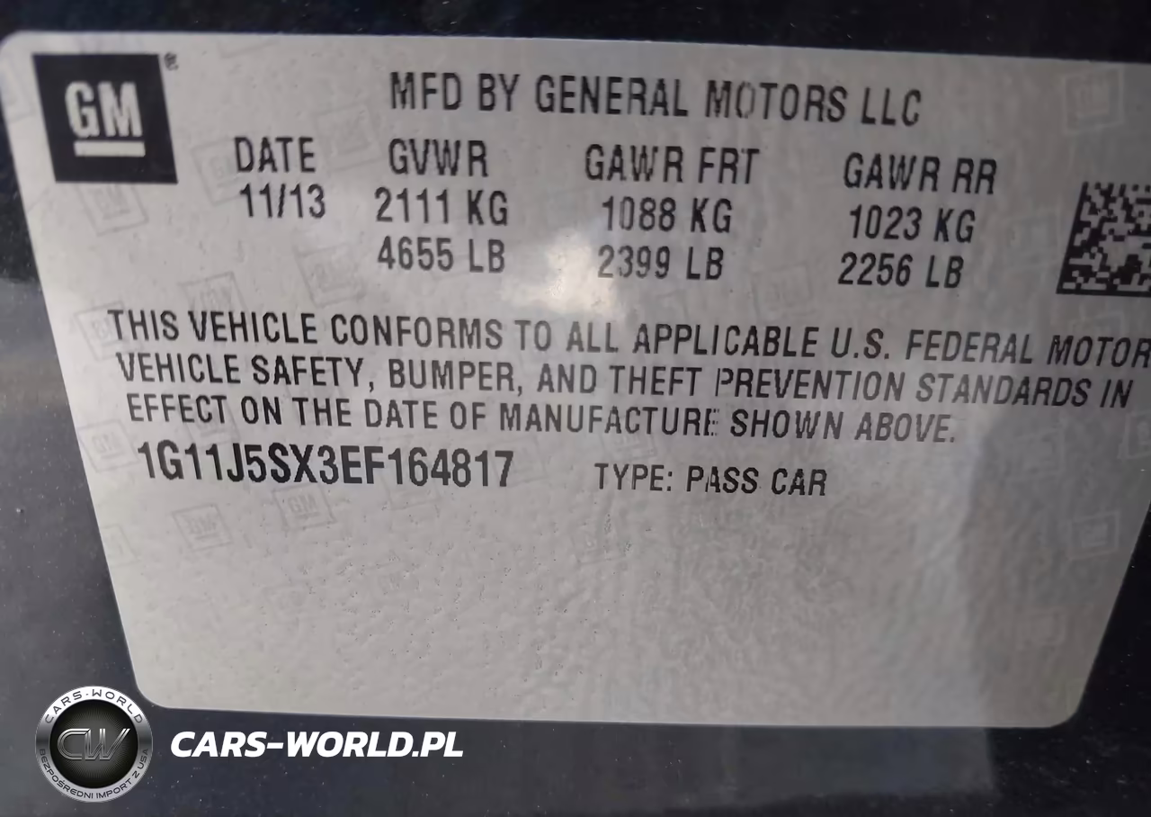 2014 Chevrolet Malibu 2Lz VIN:1G11J5SX3EF164817 - 9