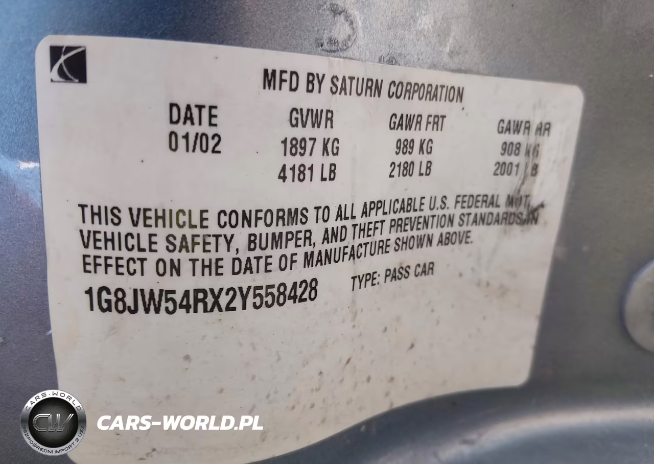 2002 Saturn L-Series L300 VIN:1G8JW54RX2Y558428 - 9