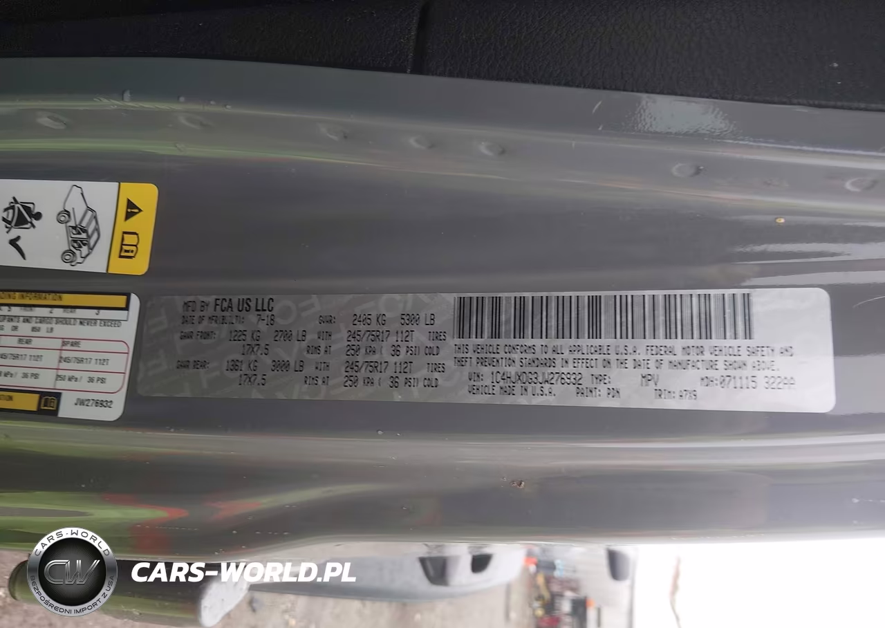 2018 Jeep Wrangler Unlimited Sport S 4X4 VIN:1C4HJXDG3JW276932 - 9