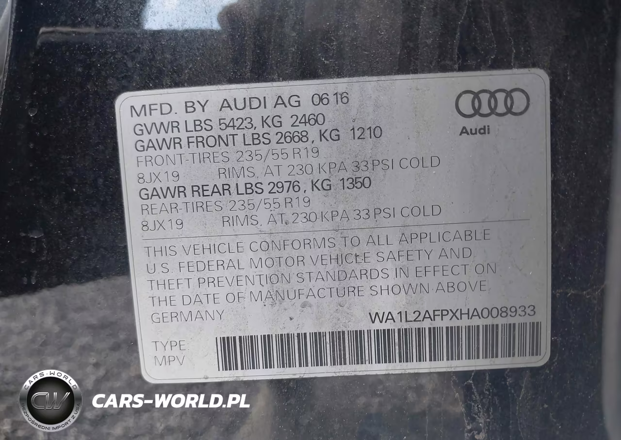2017 Audi Q5 2.0T Premium VIN:WA1L2AFPXHA008933 - 9