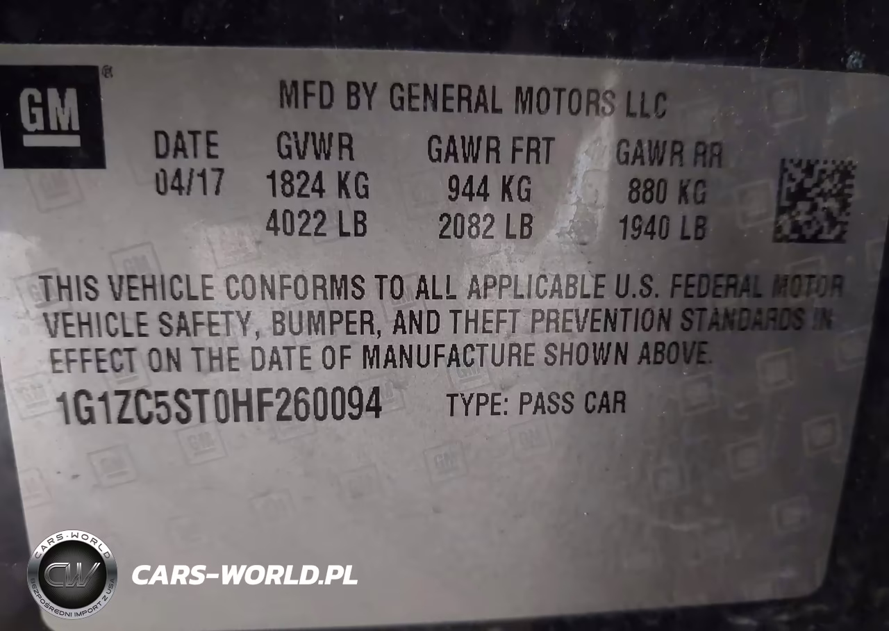 2017 Chevrolet Malibu 1Fl VIN:1G1ZC5ST0HF260094 - 9