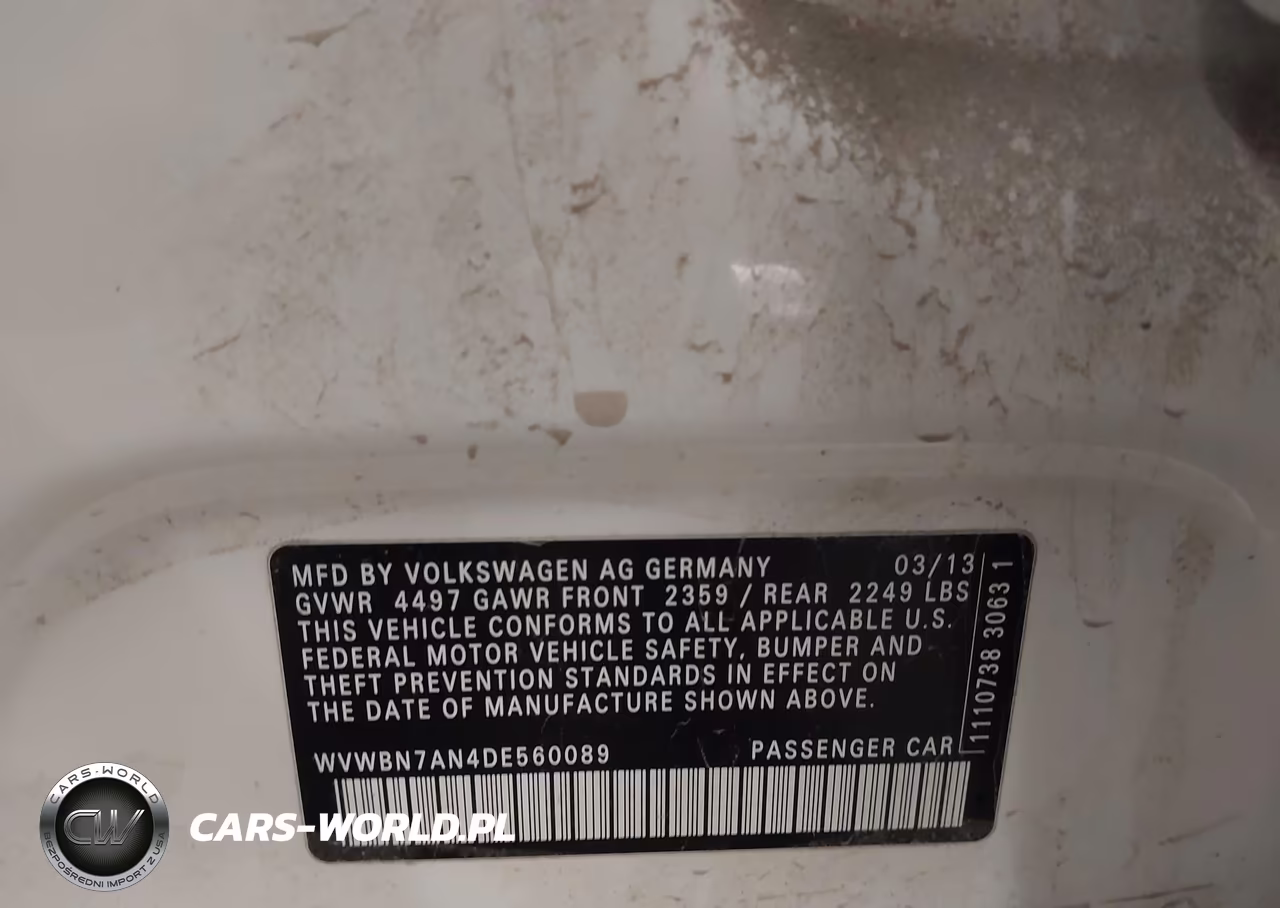 2013 Volkswagen Cc 2.0T R-Line VIN:WVWBN7AN4DE560089 - 9