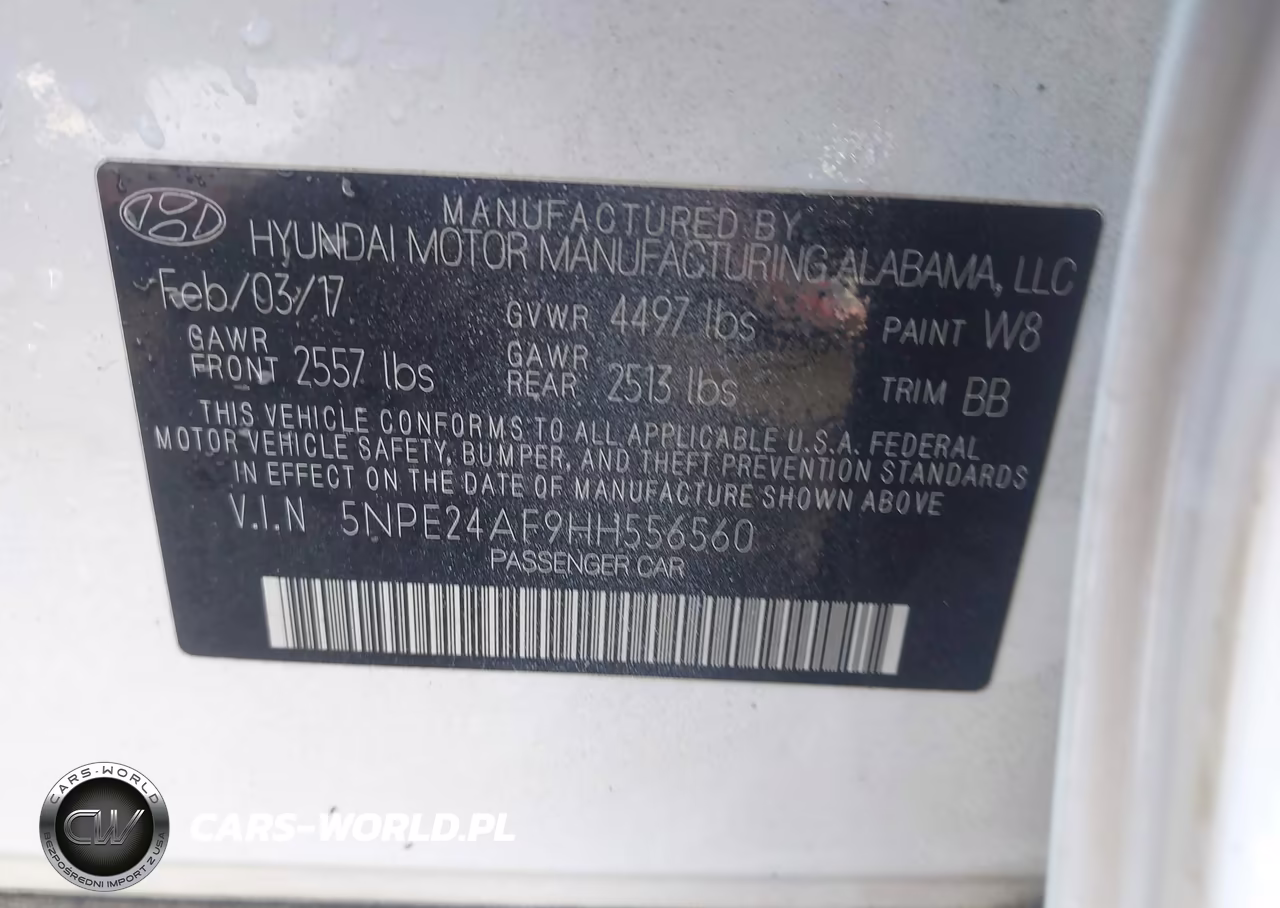 2017 Hyundai Sonata Se VIN:5NPE24AF9HH556560 - 9