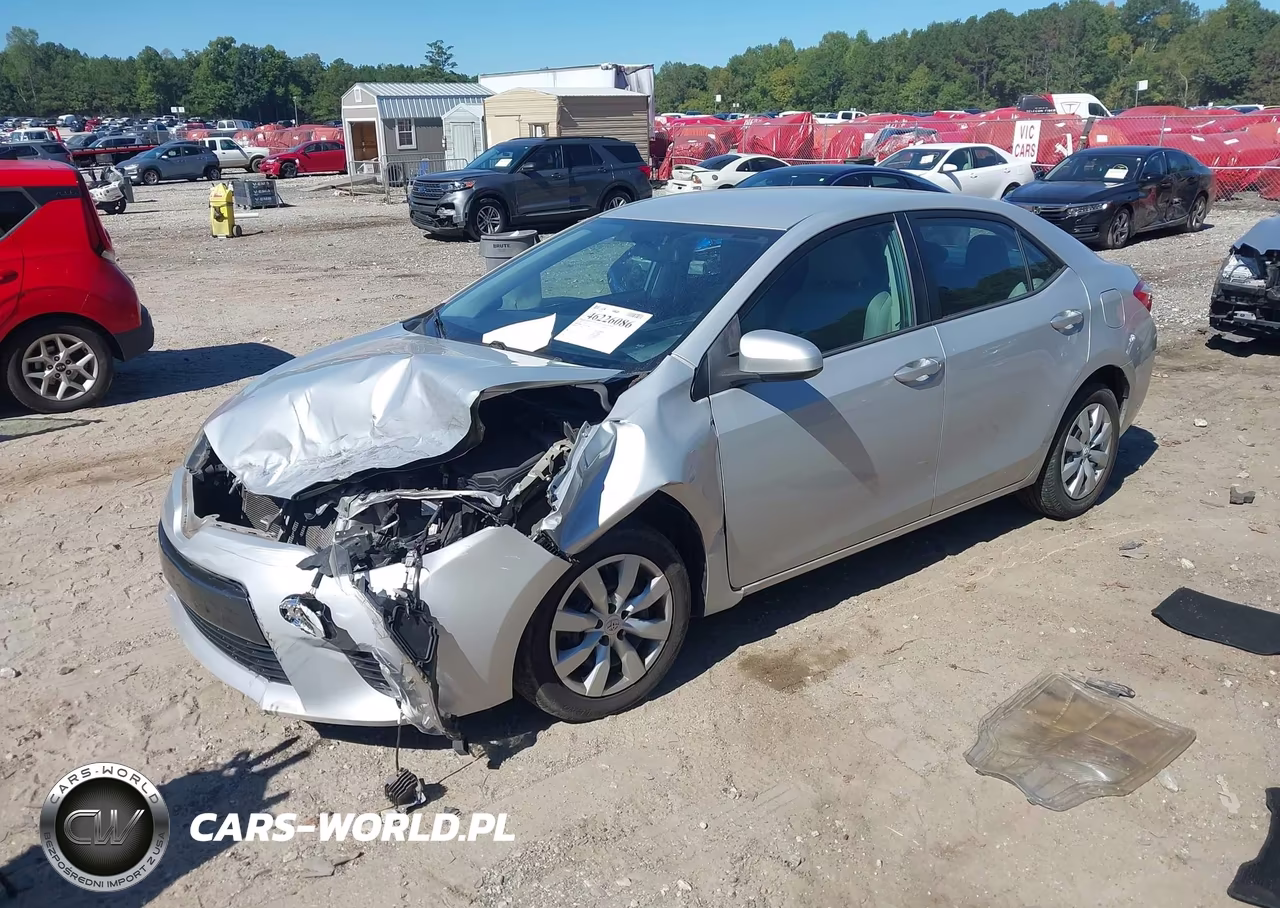 2015 Toyota Corolla Le VIN:2T1BURHE0FC282186 - 2