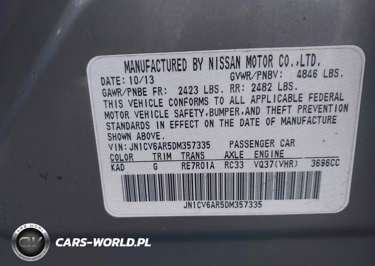 2013 Infiniti G37X VIN:JN1CV6AR5DM357335 - 9