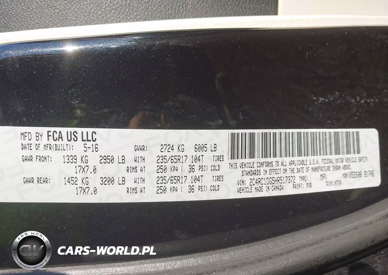 2017 Chrysler Pacifica Touring VIN:2C4RC1DG5HR517372 - 9