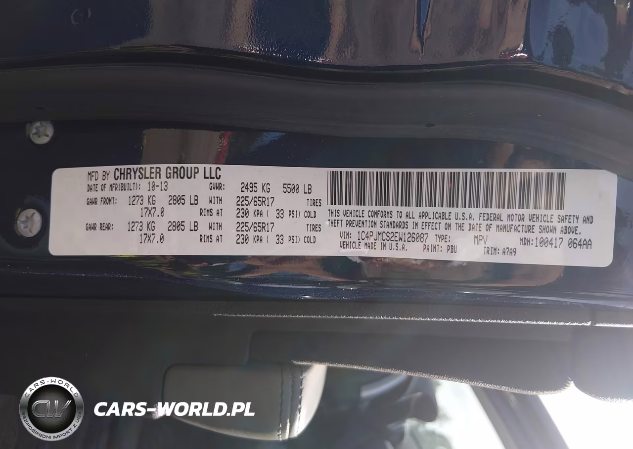 2014 Jeep Cherokee Latitude VIN:1C4PJMCS2EW126087 - 9