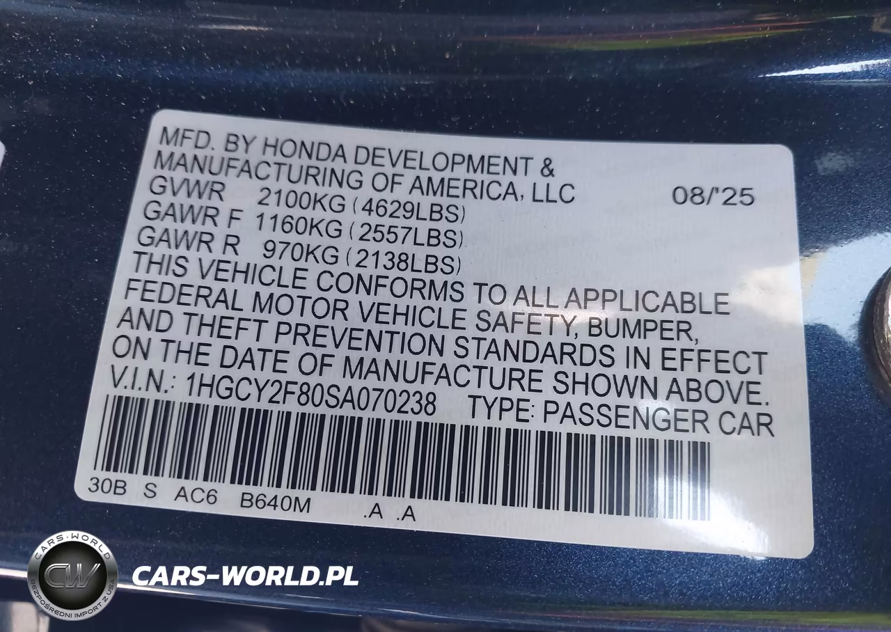 2025 Honda Accord Hybrid Touring VIN:1HGCY2F80SA070238 - 9