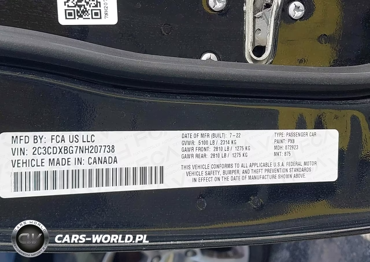 2022 Dodge Charger Sxt VIN:2C3CDXBG7NH207738 - 9