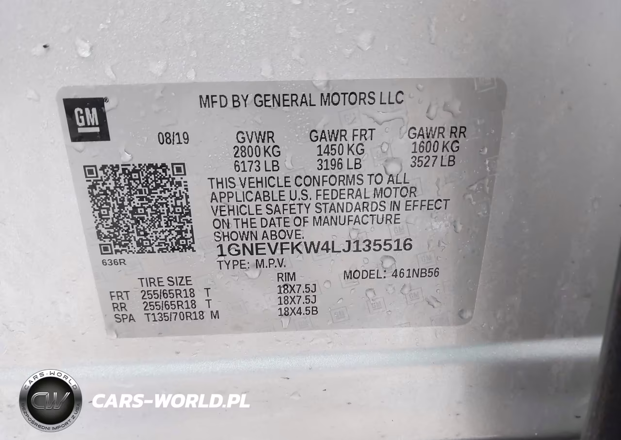 2020 Chevrolet Traverse Awd Ls VIN:1GNEVFKW4LJ135516 - 9