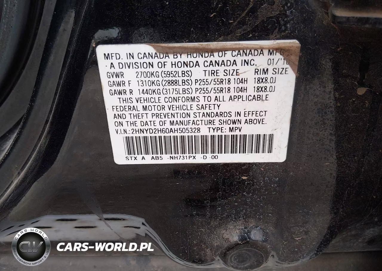 2010 Acura Mdx Technology Package VIN:2HNYD2H60AH505328 - 9