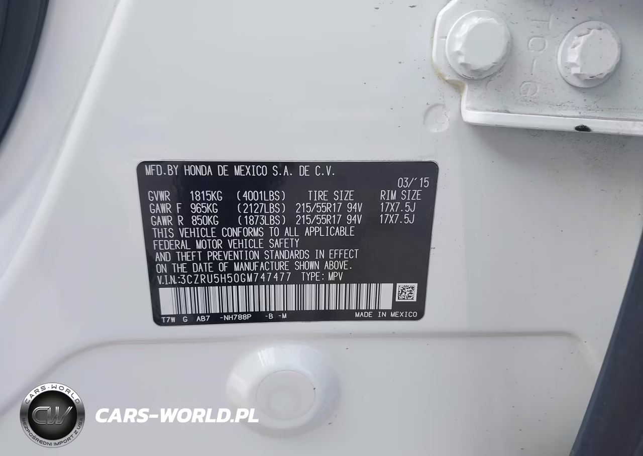 2016 Honda Hr-V Ex VIN:3CZRU5H50GM747477 - 9