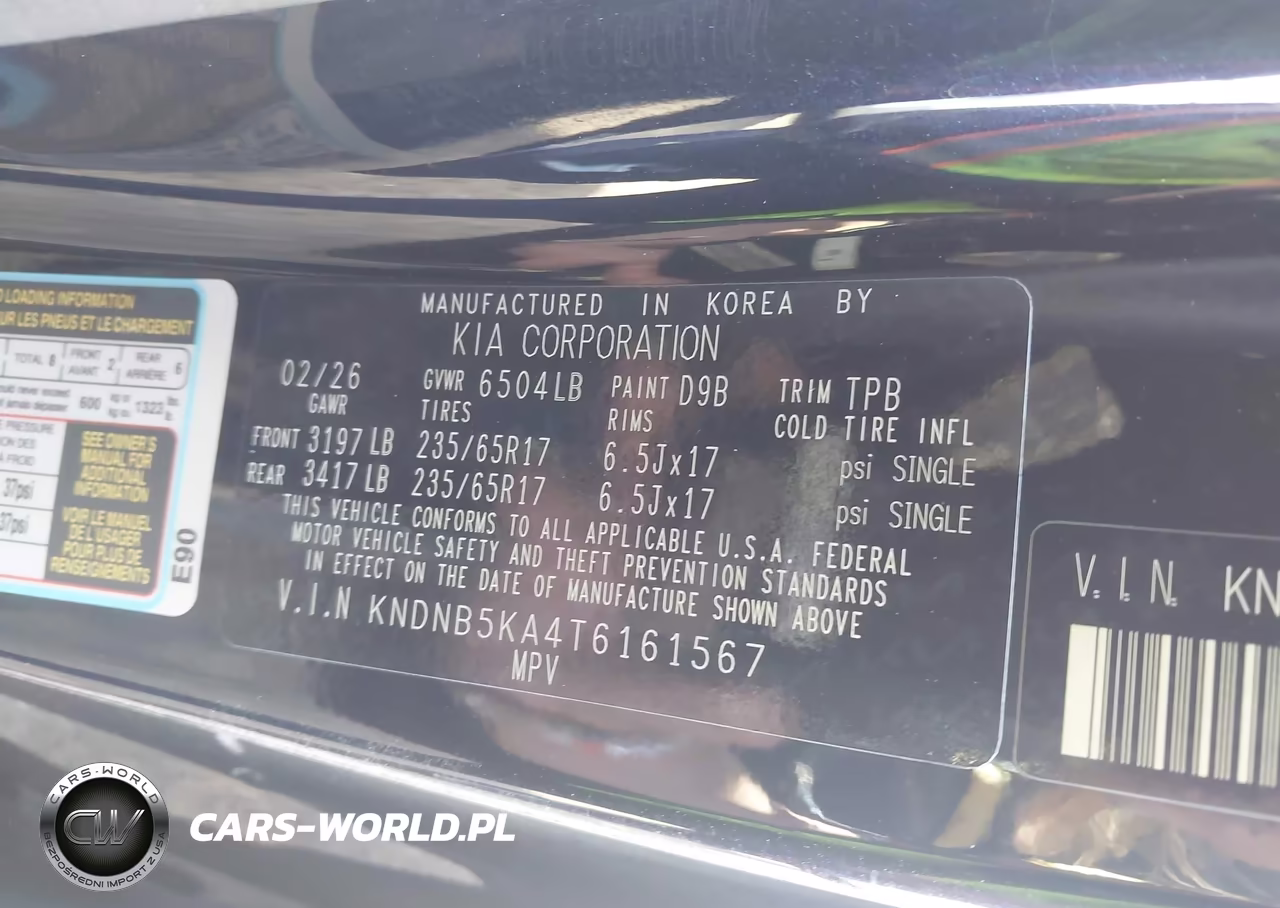 2026 Kia Carnival Mpv Hybrid Lxs VIN:KNDNB5KA4T6161567 - 9