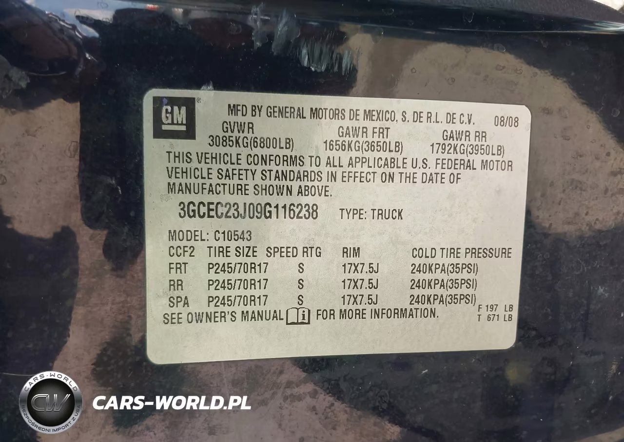 2009 Chevrolet Silverado 1500 Lt VIN:3GCEC23J09G116238 - 9