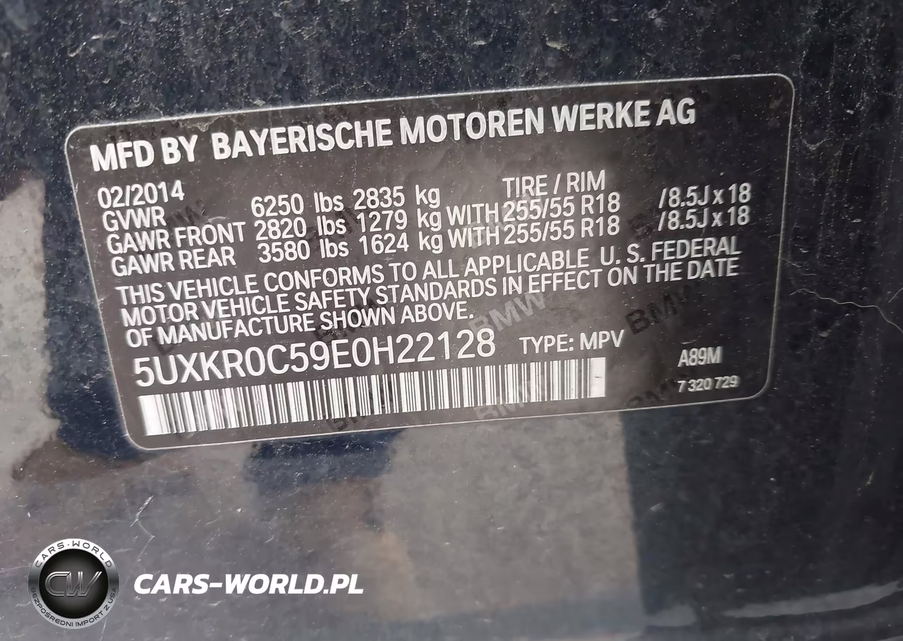 2014 BMW X5 xDrive35I VIN:5UXKR0C59E0H22128 - 9