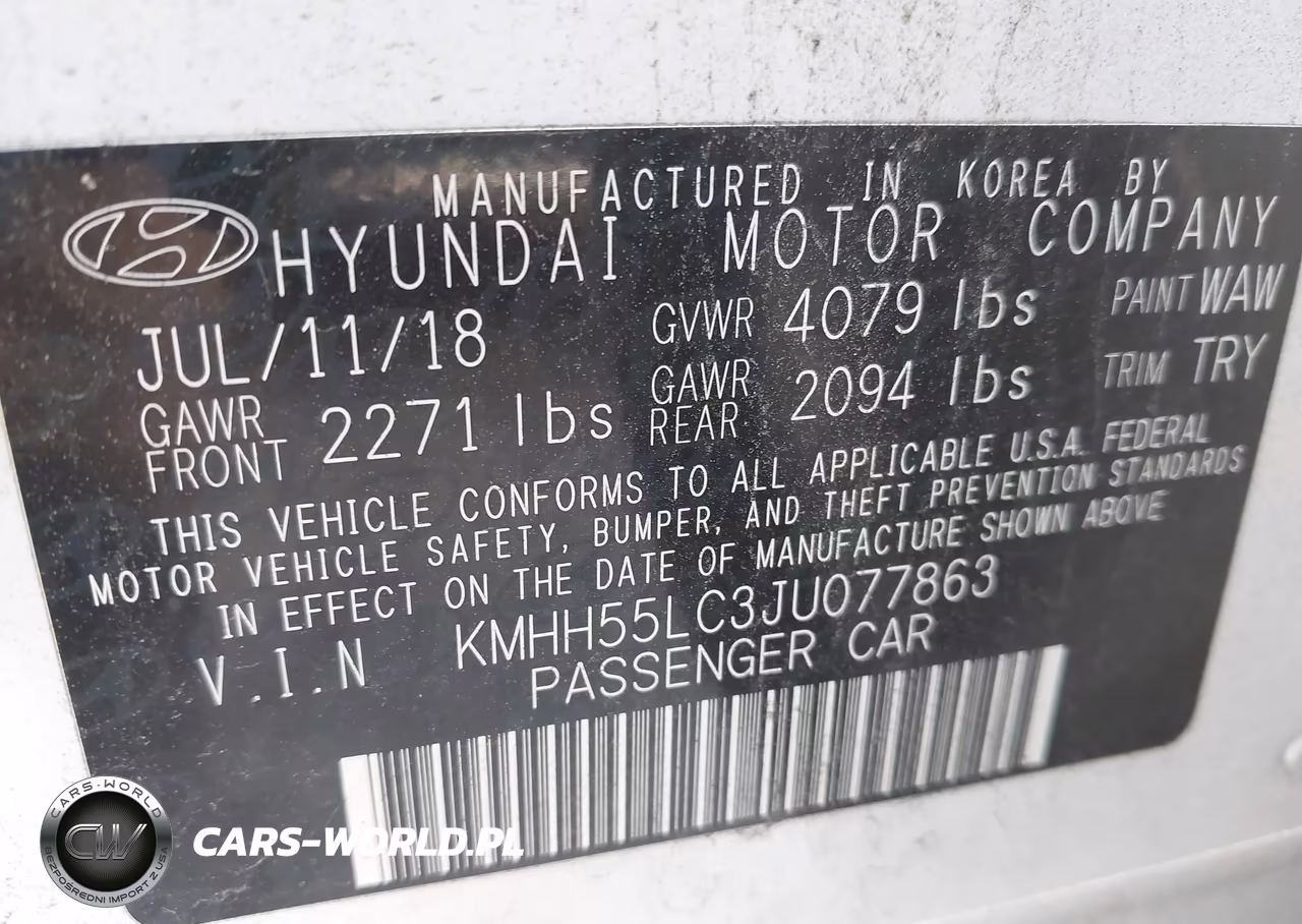 2018 Hyundai Elantra Gt Sport VIN:KMHH55LC3JU077863 - 9